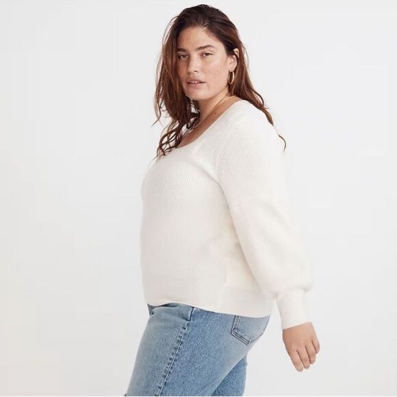 Madewell Sweaters - NEW Madewell Plus Melwood Square-Neck Pullover Sweater in Coziest Yarn Size 2X